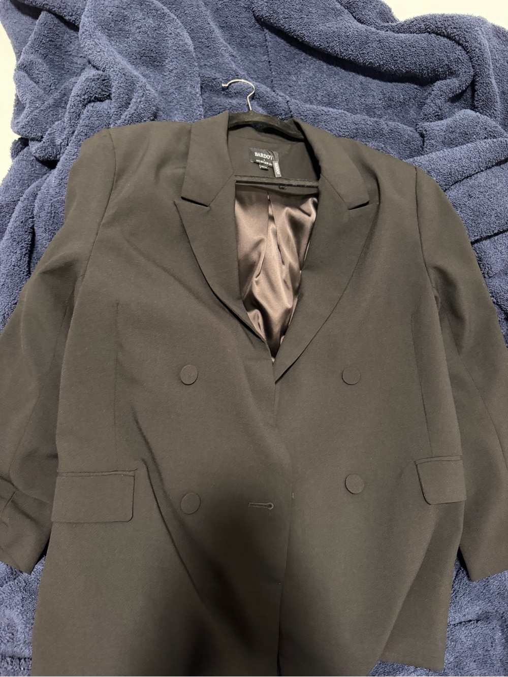 Bardot Black Double-Breasted Women's Blazer